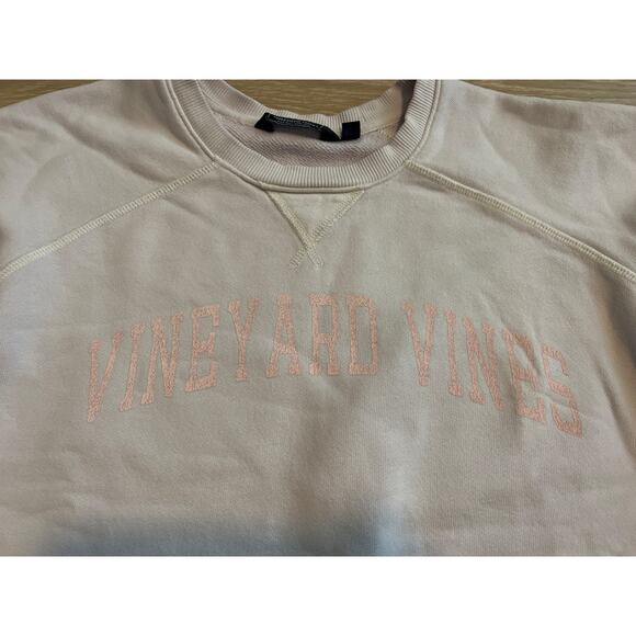 Vineyard Vines Sweatshirt Womens Small Lilac Spellout Preppy Crew Neck - Picture 3 of 6